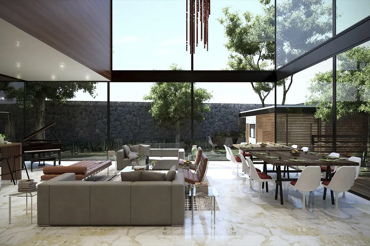 Vista principal de Casa Porfirio